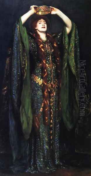 Ellen Terry as Lady Macbeth Oil Painting by John Singer Sargent