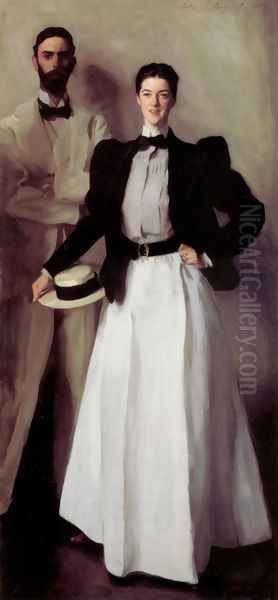 Mr And Mrs Isaac Newton Phelps Stokes Oil Painting by John Singer Sargent