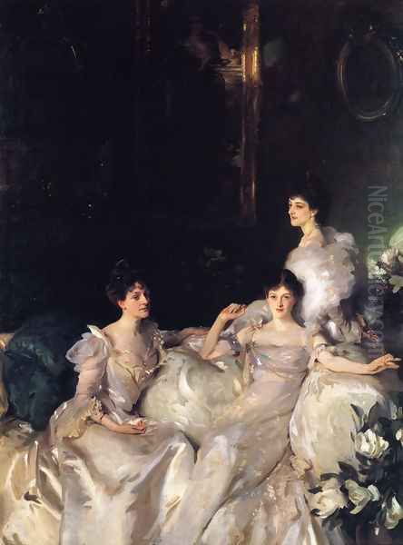 The Wyndham Sisters Oil Painting by John Singer Sargent