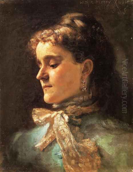 Emily Sargent Oil Painting by John Singer Sargent