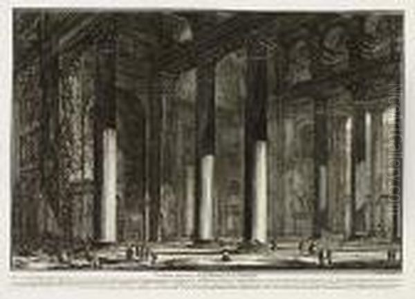 Veduta Dell'esterno Della Gran Basilica Di S. Pietro In Vaticano Oil Painting by Giovanni Battista Piranesi