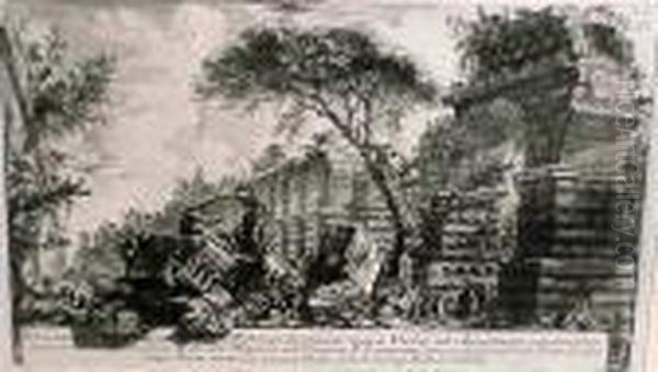 [roman Scenes] Oil Painting by Giovanni Battista Piranesi