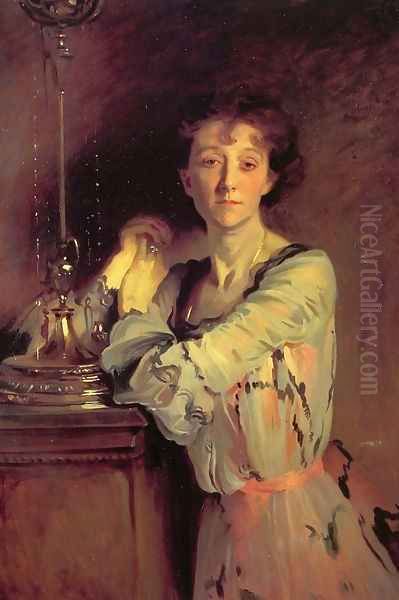 Mrs Charles Russell Oil Painting by John Singer Sargent