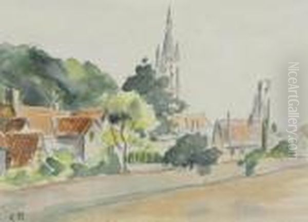 All Saints' Church, Beulah Hill Bears Oil Painting by Camille Pissarro