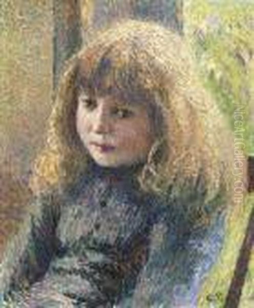 Paul-emile Pissarro Oil Painting by Camille Pissarro