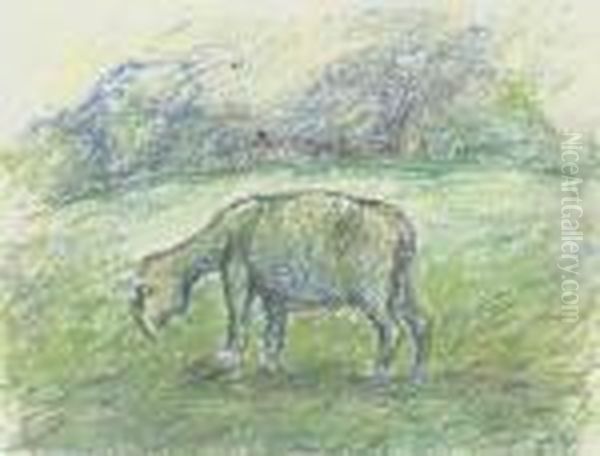 Le Mouton Oil Painting by Camille Pissarro