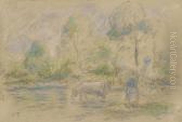 Gardeuse De Vaches by Camille Pissarro