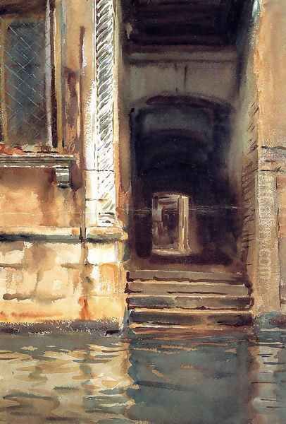 Venetian Doorway Oil Painting by John Singer Sargent