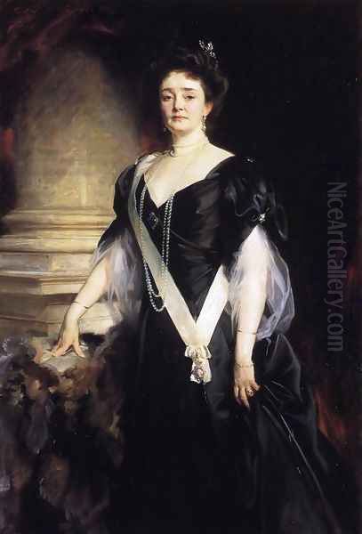 H.R.H. the Duchess of Connaught and Strathearn (Princess Louisa Margaret Alexandra Victoria Agnes of Prussia) Oil Painting by John Singer Sargent