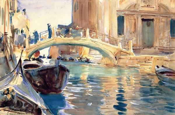 Ponte San Giuseppe di Castello, Venice Oil Painting by John Singer Sargent