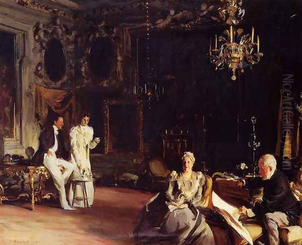 An Interior in Venice Oil Painting by John Singer Sargent