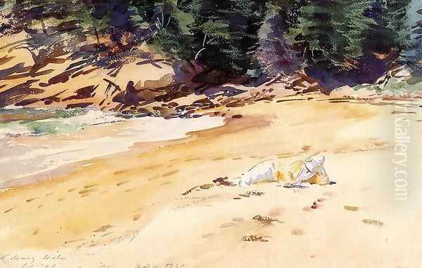 Sand Beach, Schooner Head, Maine Oil Painting by John Singer Sargent