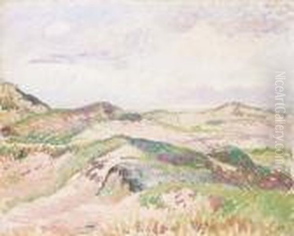 Les Dunes A Knokke Oil Painting by Camille Pissarro