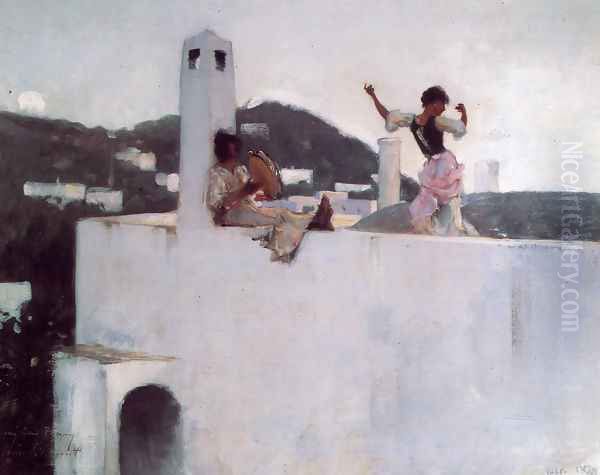 Capri Oil Painting by John Singer Sargent