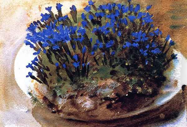 Blue Gentians Oil Painting by John Singer Sargent