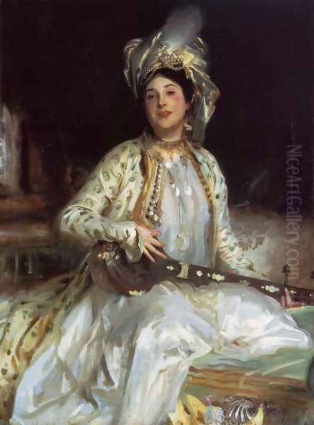 Almina, Daughter of Asher Wertheimer Oil Painting by John Singer Sargent