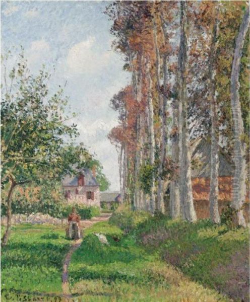 Property From A European Private Collection
 

 
 
 

 
 Le Verger Du Manoir D'ango, Varengeville, Matin Oil Painting by Camille Pissarro