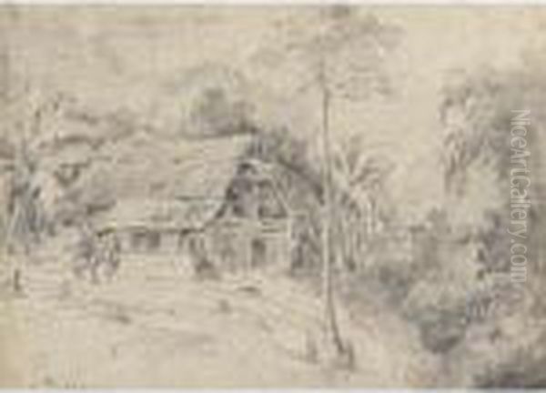 Cottage In The Jungle Oil Painting by Camille Pissarro