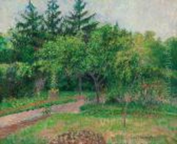 Le Jardin D'eragny Oil Painting by Camille Pissarro