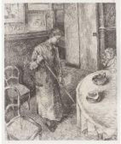 Ten Plates Oil Painting by Camille Pissarro