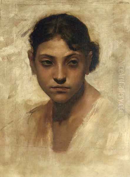 Study of Rosina Ferrara Oil Painting by John Singer Sargent