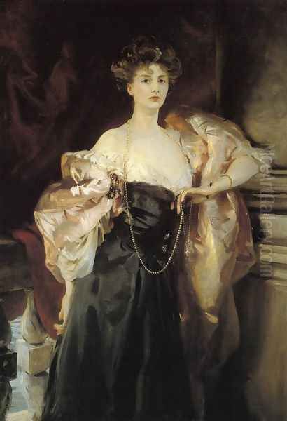 Portrait of Lady Helen Vincent, Viscountess d'Abernon Oil Painting by John Singer Sargent