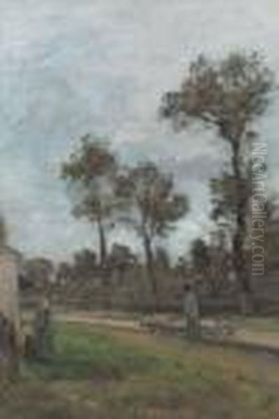 Louveciennes Oil Painting by Camille Pissarro