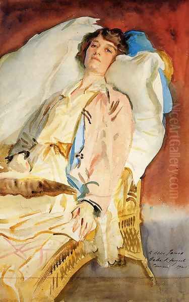 Alice Runnels James (Mrs. William James) Oil Painting by John Singer Sargent