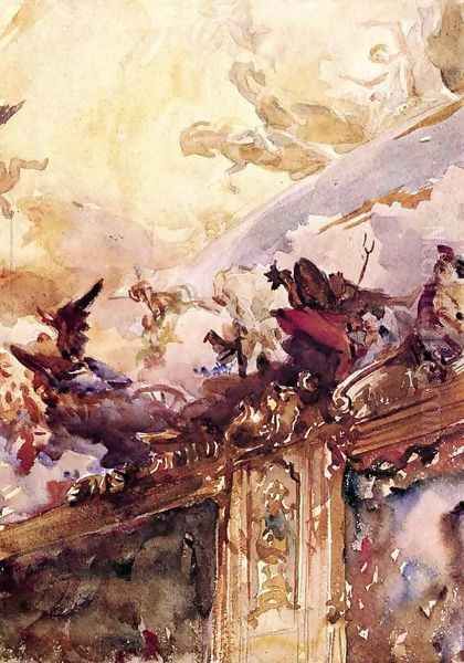 Tiepolo Ceiling, Milan Oil Painting by John Singer Sargent