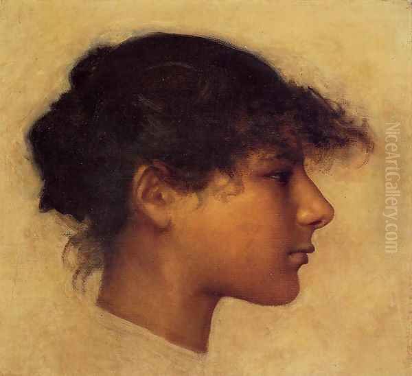 Head of Ana - Capri Girl Oil Painting by John Singer Sargent