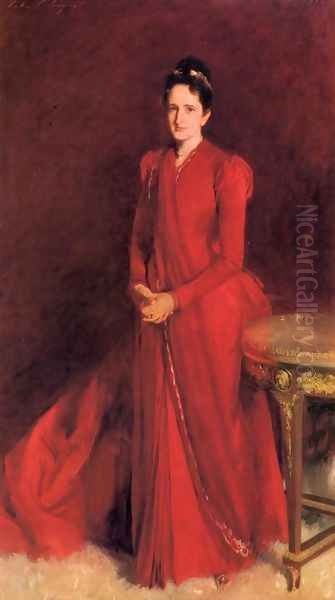 Portrait of Mrs. Elliott Fitch Shepard (or Margaret Louisa Vanderbilt) Oil Painting by John Singer Sargent