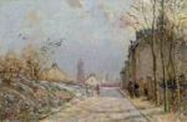 Route Oil Painting by Camille Pissarro