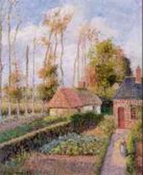 Varengeville Oil Painting by Camille Pissarro