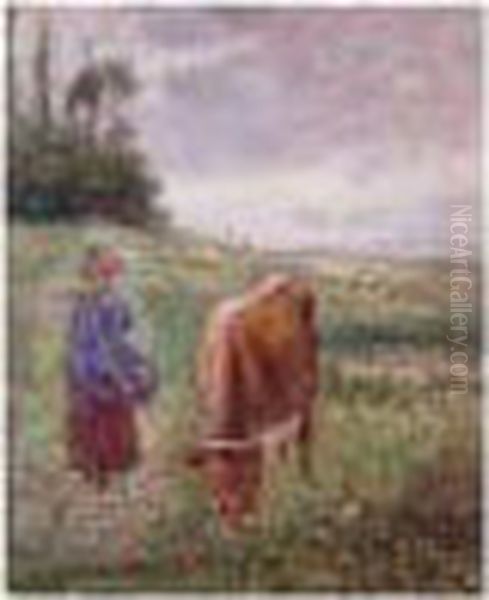 Property From A Private European Collection Oil Painting by Camille Pissarro