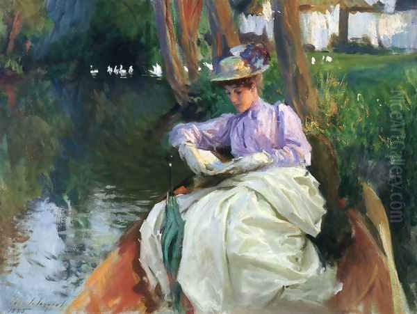 By the River I Oil Painting by John Singer Sargent