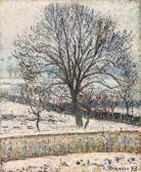 Le Dgel, Eragny Oil Painting by Camille Pissarro