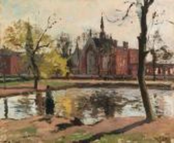 Dulwich College, Londres Oil Painting by Camille Pissarro