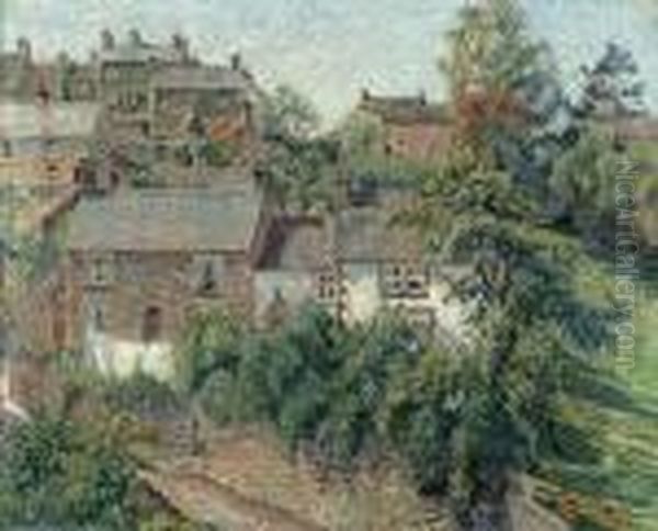 Bankside, Coldwell End, Youlgreave Oil Painting by Lucien Pissarro