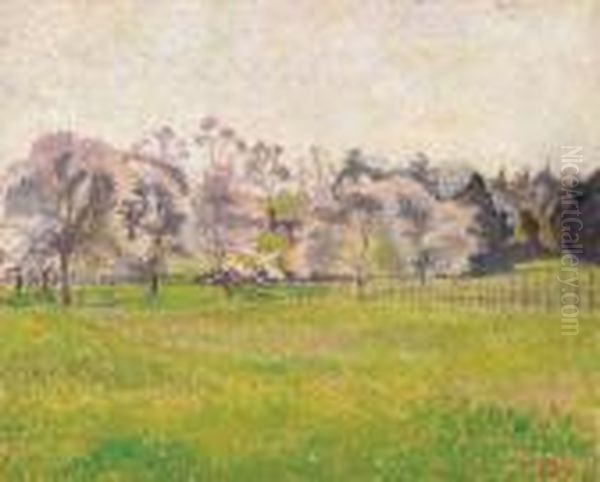 Sunny Afternoon, Chipperfield Oil Painting by Lucien Pissarro