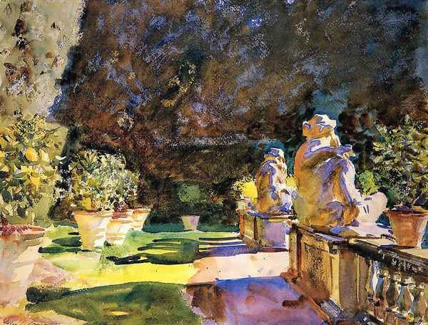 Villa di Marlia, Lucca Oil Painting by John Singer Sargent