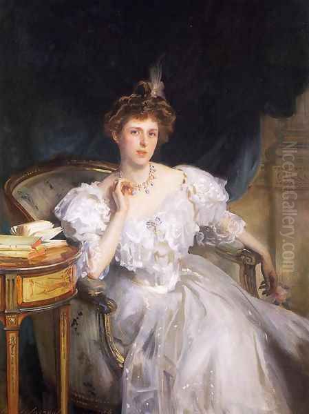 Mrs. William George Raphael (Margherita Goldsmid) Oil Painting by John Singer Sargent