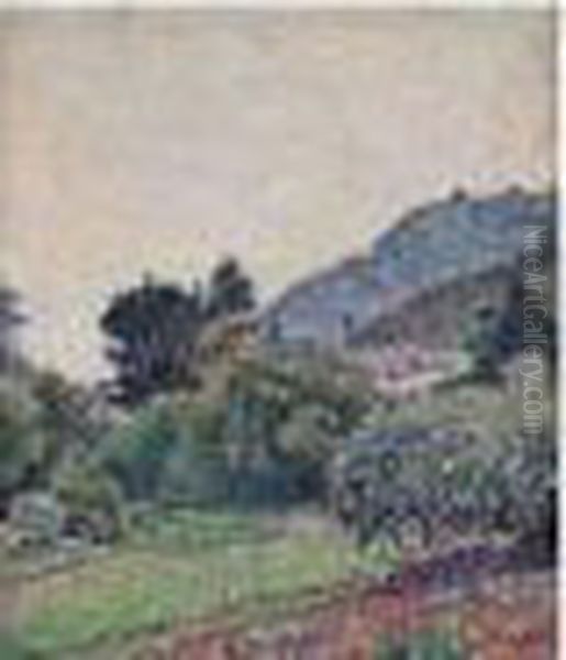 Estuary Dartmouth Oil Painting by Lucien Pissarro