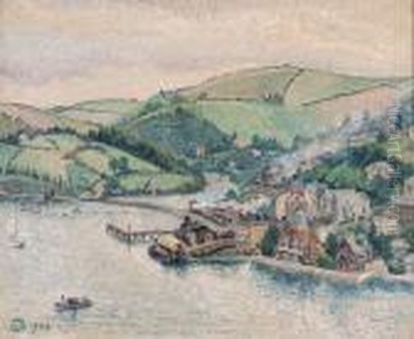 Waterhead Creek, Kingswear Oil Painting by Lucien Pissarro