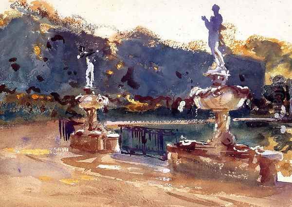 Boboli Gardens Oil Painting by John Singer Sargent