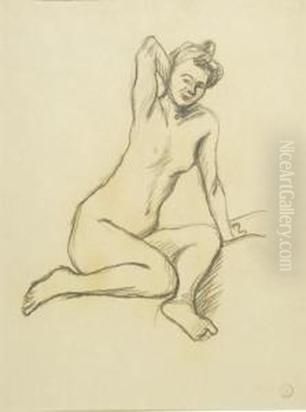 Figure Study Oil Painting by Ludovic Rodo Pissarro