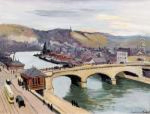 Le Pont Corneille A Rouen by Ludovic Rodo Pissarro