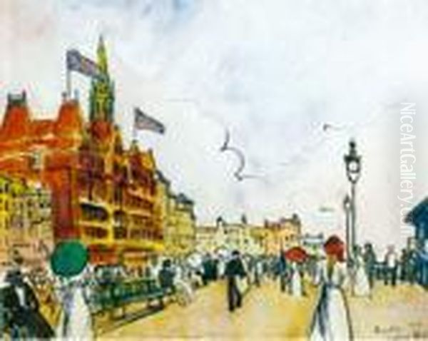 Promenade A Brighton by Ludovic Rodo Pissarro