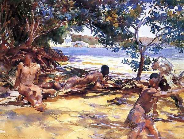 The Bathers Oil Painting by John Singer Sargent