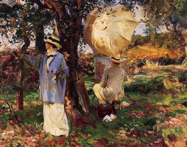 The Sketchers Oil Painting by John Singer Sargent