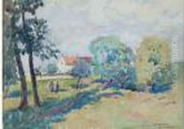  La Roche Posay, 1933  Oil Painting by Ludovic Rodo Pissarro